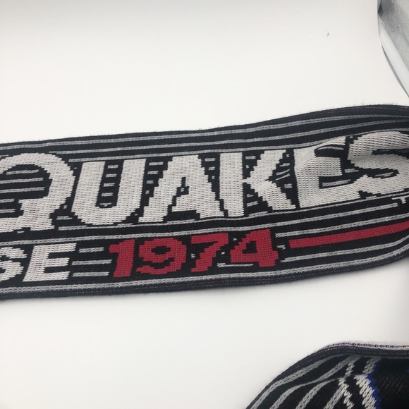 San Jose Earthquakes Scarf Soccer Quakes Ruffneck Scarves Made In Uk 100% Acryli - Picture 2 of 14